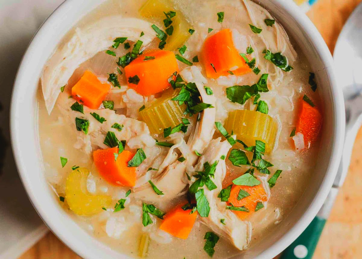 One-pot chicken and rice soup